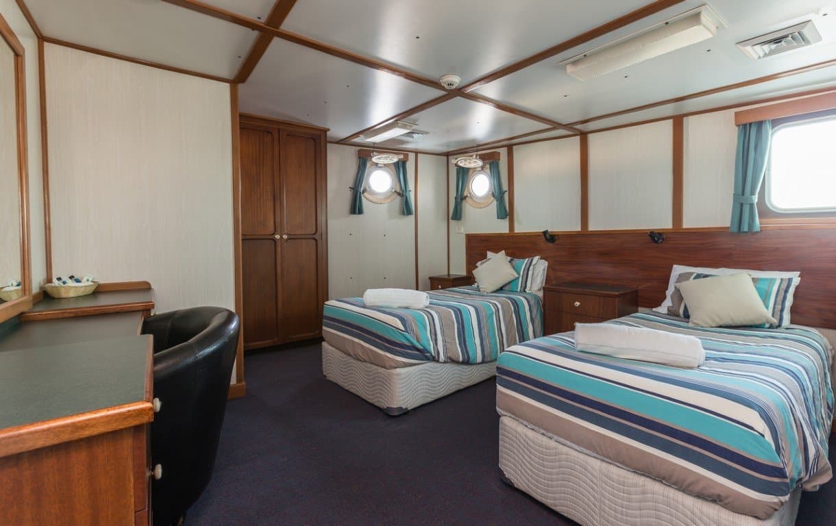 Deluxe Stateroom Middle Deck (Medium) Inside our Middle Deck Medium Cabin